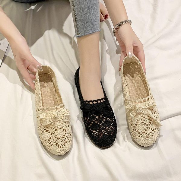 

women's fashion summer sandals soft bottom beach hollow solid color casual hole shoes sandalias slippers, Black