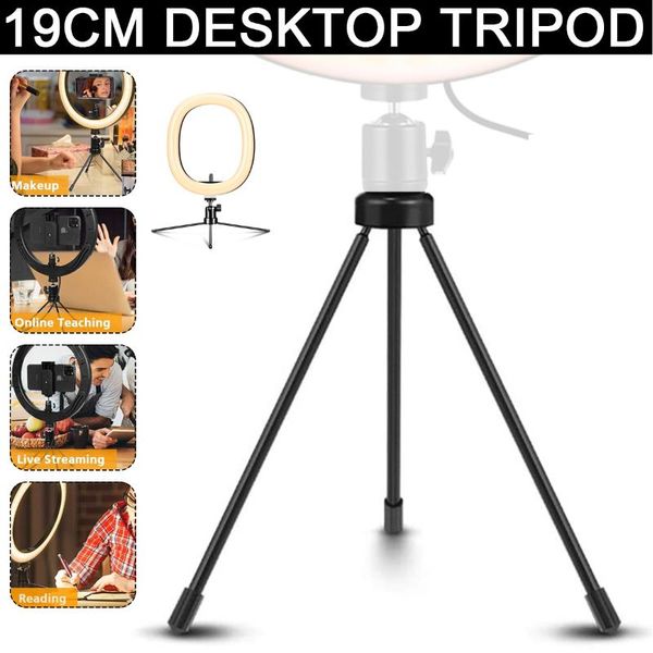 

flash heads multifunctional desktripod light stand universal type set 19cm portable for led selfie ring