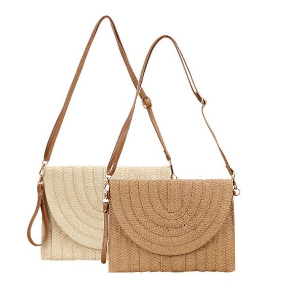 

duffel bags womens boho straw shoulder bag clutch beach woven purse leather handle