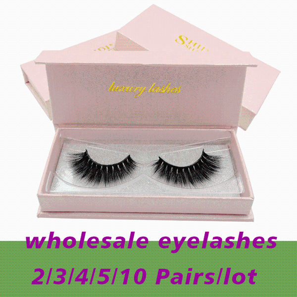 

2/3/4/5/10/30 boxes/lot 1 pair 3d mink false eyelashes wispy curly extension handmade faux eyelash makeup tools in bulk