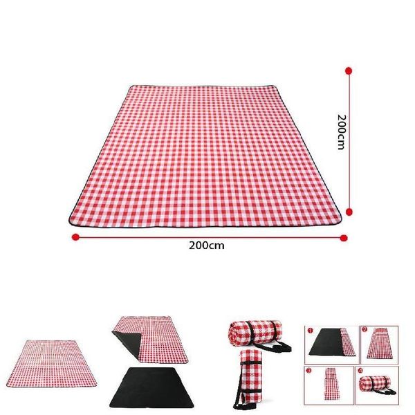 

camping picnic mat waterproof beach blanket outdoor portable mattress folding pads
