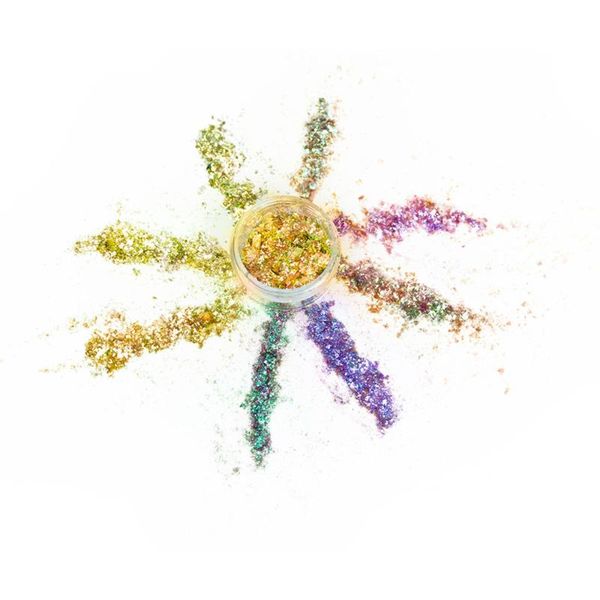 

eye shadow 8-color chameleon eyeshadow powder private label custom metal style sequins nail makeup cruelty-vegetarian