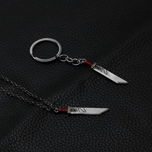 

pendant necklaces broadsword anime accessories keychain sublimation blanks keyring female necklace men's chain neck pendants vintage ae, Silver