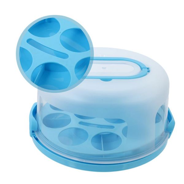 

1pc thicken cake container transparent carrier portable packing box gift wrap