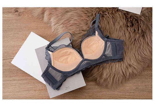 

nxy set wriufred lace and no steel ring comfortable lingerie girl students gather together sweet underwear soft breathable bra set 1129, Red;black