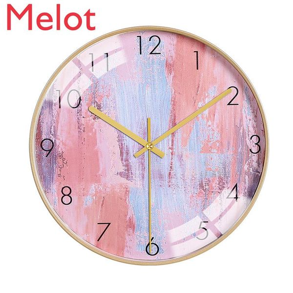 

wall clocks modern bedroom nordic clock silent mute thick watches for kitchen home decor living room watch