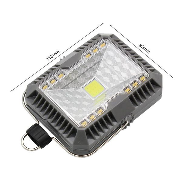 

1pcs outdoor portable lantern solar cob led light 3 modes usb rechargeable hanging night lamp for hiking camping tent fishing lanterns