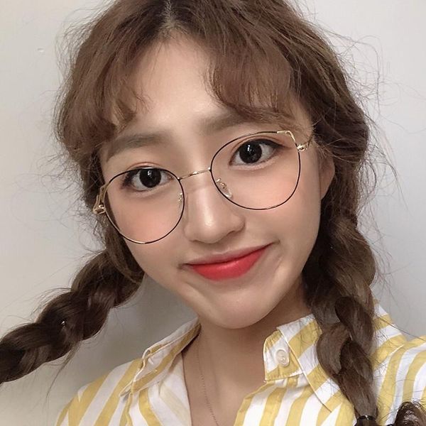 

fashion sunglasses frames classic gold metal frame glasses women men classical vintage style optical for reading, Black