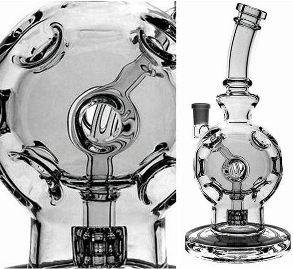 Exoshpere EUA tiktok clássico vidro bong recycler fab narichahs toro tubos de água tubos de água rigaz matriz perc klein toro tubulações de água articulação 14.5mm dab equipamento