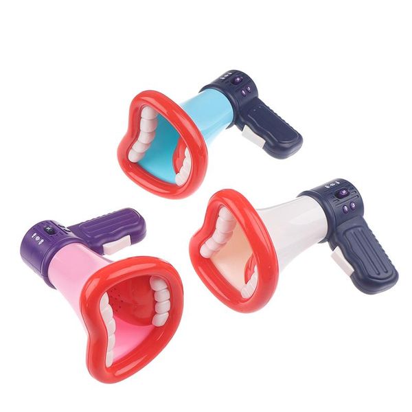 

party masks 16cm funny voice changer horn toy colorful plastic loudspeaker game for kids