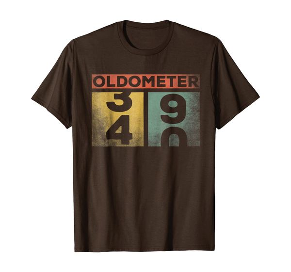 

oldometer 40 birthday retro funny gift 40th birthday t-shirt, White;black