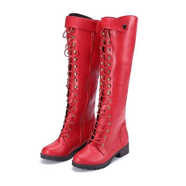 

boots women's vintage lace-up leather riding, Black