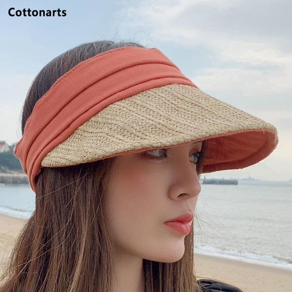 

wide brim hats sun for women summer outdoor uv protction breathable empty hat female beach cap street decoration large gorras, Blue;gray