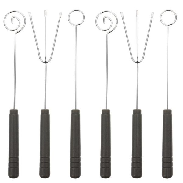

forks 6pcs chocolate dipping tool cheese fondue tools candy fork kitchen