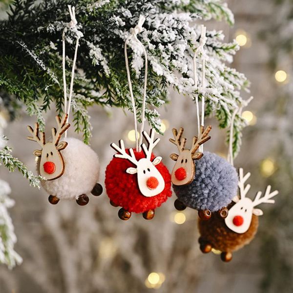 

christmas decorations felt fawn small pendant for xmas tree diy hanging ornaments home party decor year gift scene