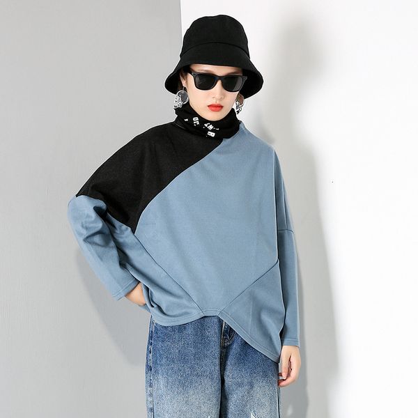 

polos 2021 shreds long sleeve irregular female shirt fashion ladies blouse, White