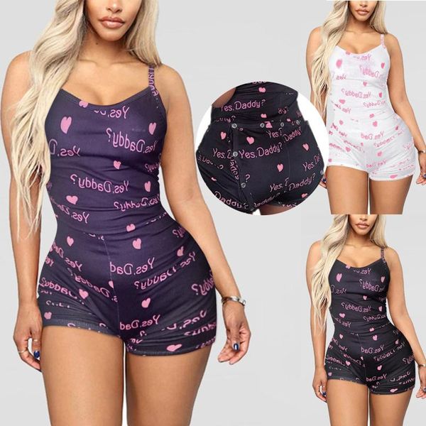 

women's jumpsuits & rompers button-down print functional buttoned flap adults jumpsuit bodycon playsuit party romper trousers womens, Black;white