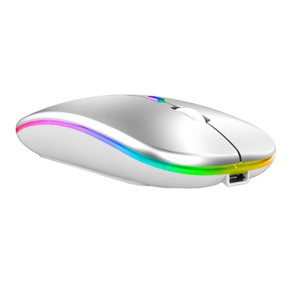 

mice 2.4g wireless mouse rgb bluetooth-adaptation silent lapgaming gamer computer led backlit rechargeable