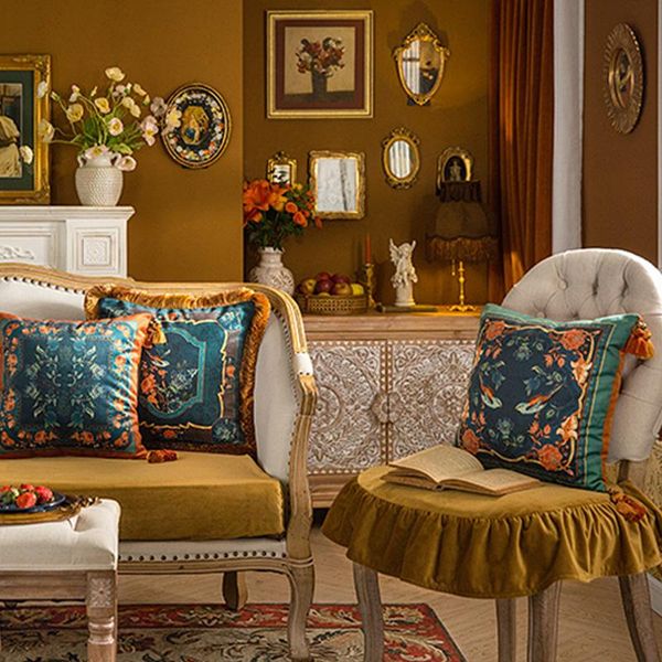 

cushion/decorative pillow retro cover orange warm livingroom decor sofa cushion short fluff fundas para cojines decorative pillows for bed