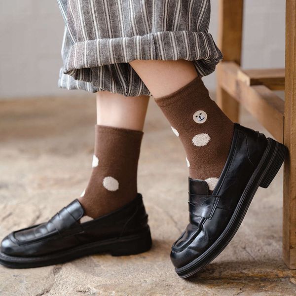 

autumn cotton leisure dot embroidery, Black;white
