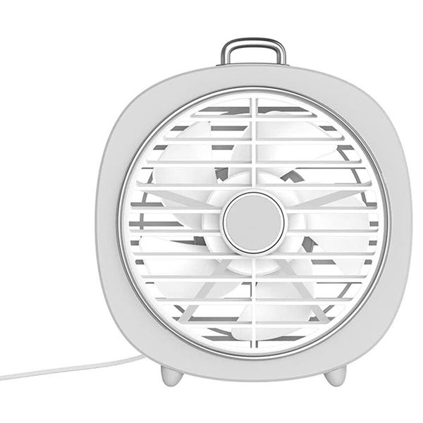 

electric fans usb deskfan is compact, powerful, portable, silent, 3 speeds, suitable for home office, white