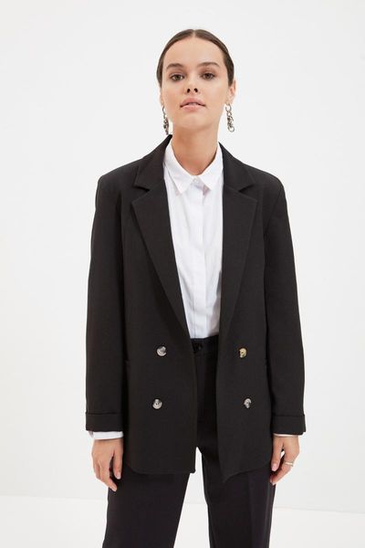 

women's jackets trendyol jacket tctaw220013, Black;brown