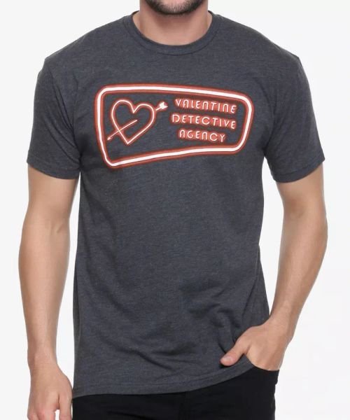 

fallout 4 valentine detective agency t-shirt new authentic & official, White;black