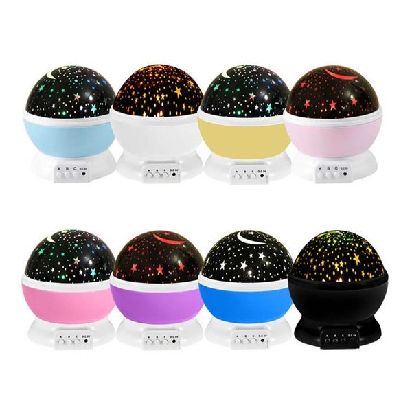 

led rotating night lights projector starry sky children bedroom decorative romantic projection lamp birthday gifts