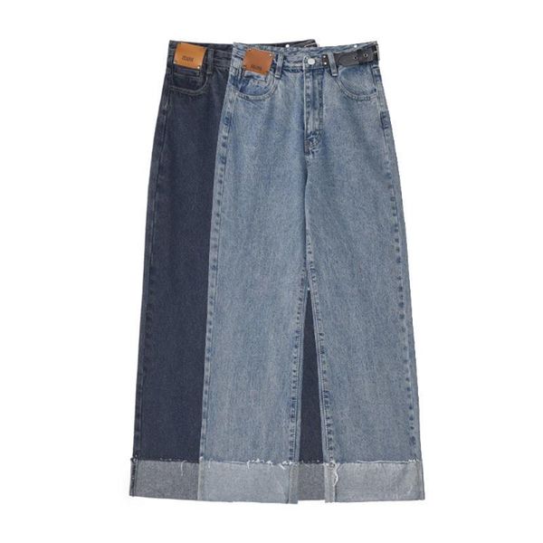 

denim ropa blue loose 2xl big size plus high waist jeans woman mom mujer fashion street casual women's