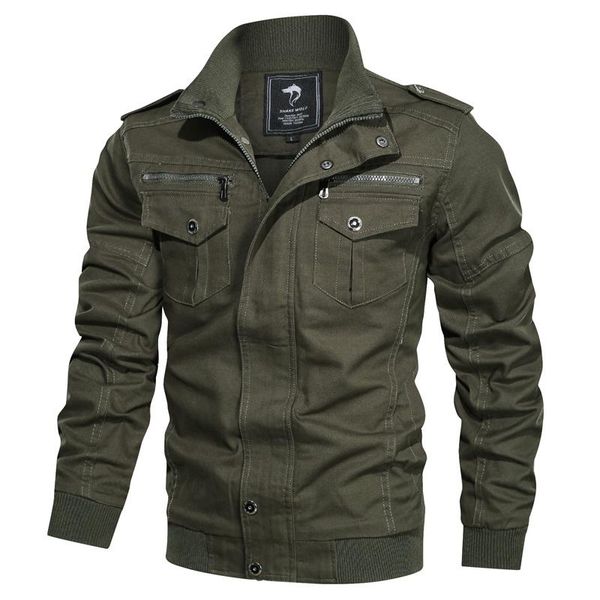 

men's jackets streetwear harajuku army clothes windbreaker military field baseball men washed cotton flight pilot bomber coat clothing, Black;brown