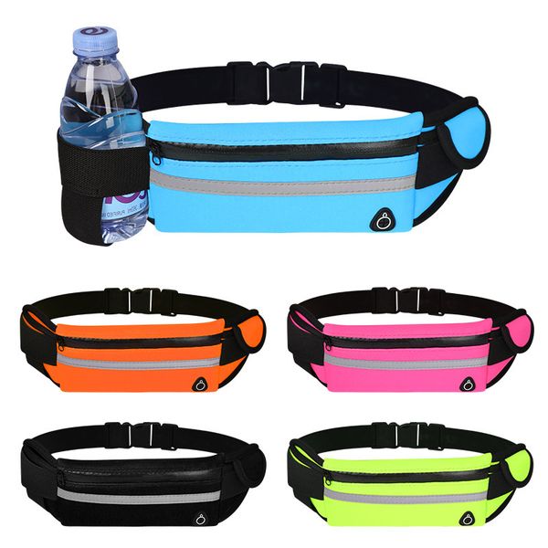 

running bag outdoor sports pockets multifunctional waterproof small belt close-fitting water bottle mobile phone
