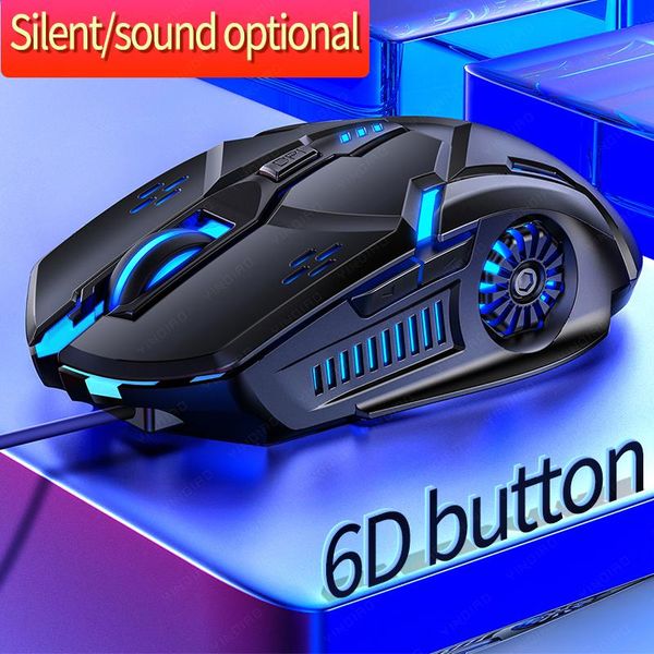 

silver eagle g5 wired game mouse 6d buttons 7 color glowing silent 3200dpi adjustable e-sports computer accessories mice