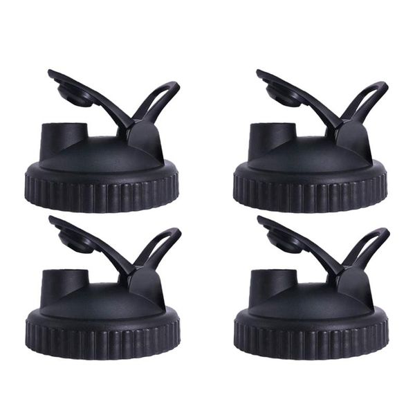 

kitchen storage & organization mason jar lids - 4 pack canning flip cap with leak-proof seal caps easy pour spout for wide mouth mas
