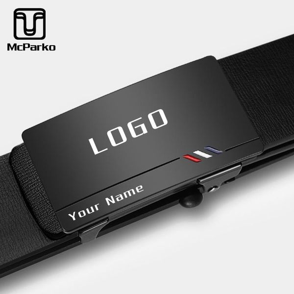 

mcparko custom name belt for men personalize design logo made belts full black fashion original soft leather, Black;brown