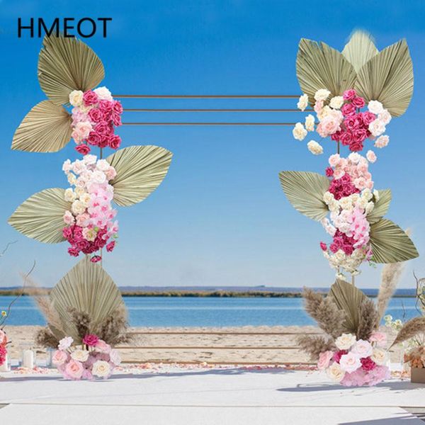 

decorative flowers & wreaths artificial flower arrangement pampas grass dried leaf corner wedding arch backdrop decor row party home display