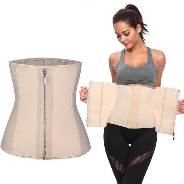 

women's shapers neoprene sweat waist trainer body shaper black slimming belt cincher corset outdoor sports girdle belly control shapewe, Black;white