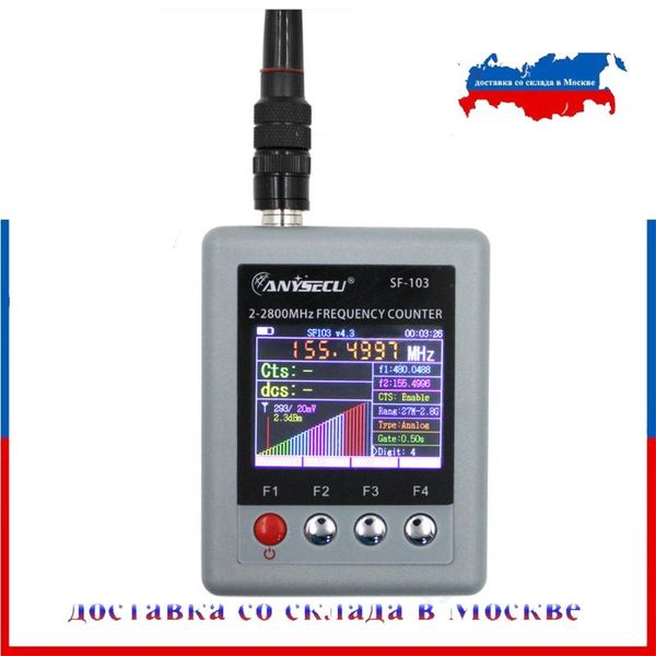 

walkie talkie frequency counter anysecu sf-103 2mhz-2800mhz ctcss/dcs portable sf103 meter for dmr & analog handheld transceiver