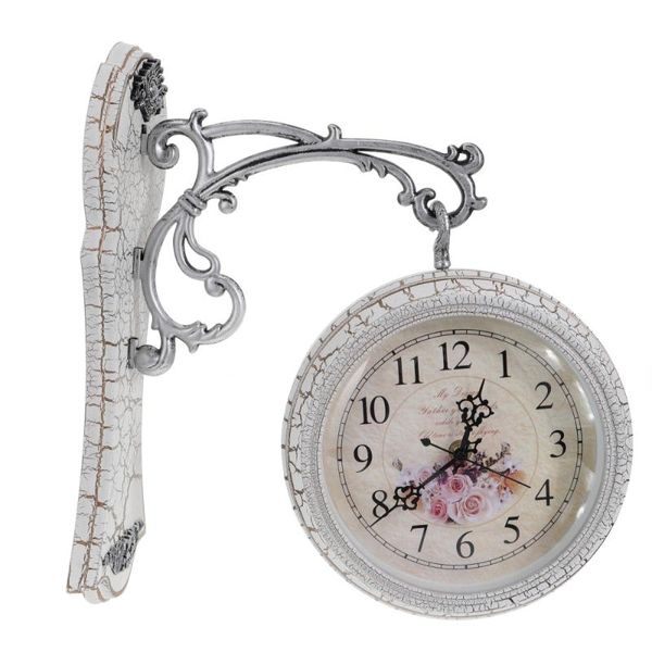 

wall clocks 1pc household hanging clock creative decoration (white)