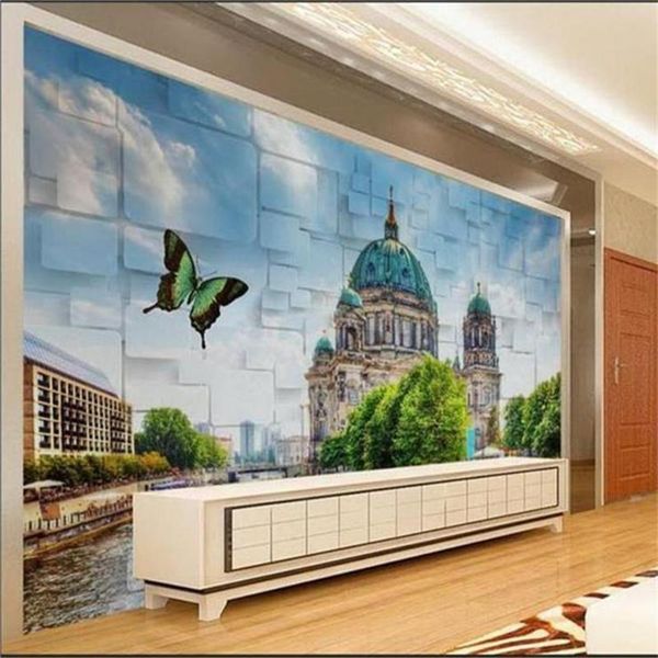 

custom size 3d po wallpaper mural living room bed berliner dom picture sofa tv backdrop for wall wallpapers