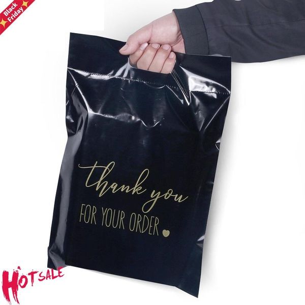 

general use thanks poly mailer adhesive envelopes bag black white courier dress t-shirt trousers sweater shoes portable pouches gift wrap