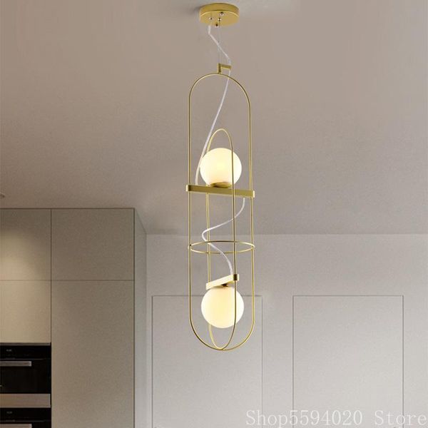 

pendant lamps post-modern golden glass lights creative industrial lighting art hanging light fixture indoor suspendu fixtures