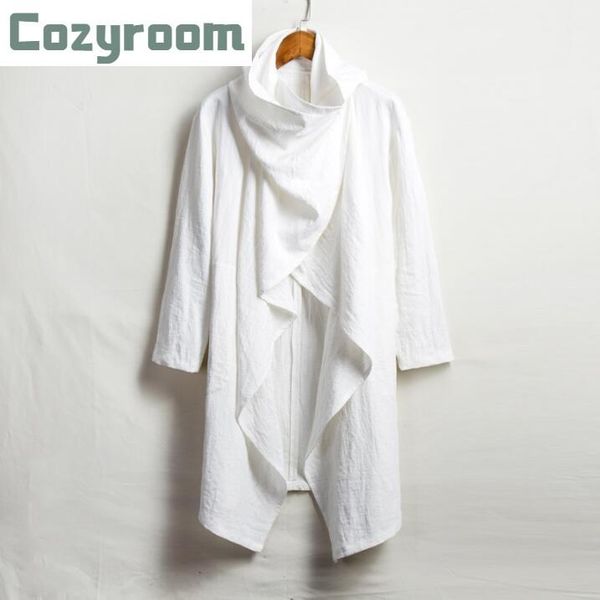 

buddhism linen male chinese style irregular windbreaker jacket meditation tai chi coat priest frock men clothes men's jackets, Black;brown