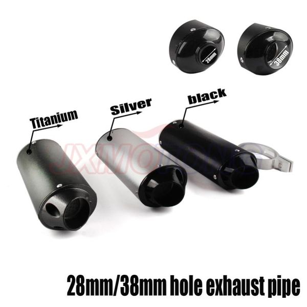 

motorcycle exhaust system 38mm 28mm muffler tip pipe for 125 150 160cc dirt pit bike atv black grey kayo bse