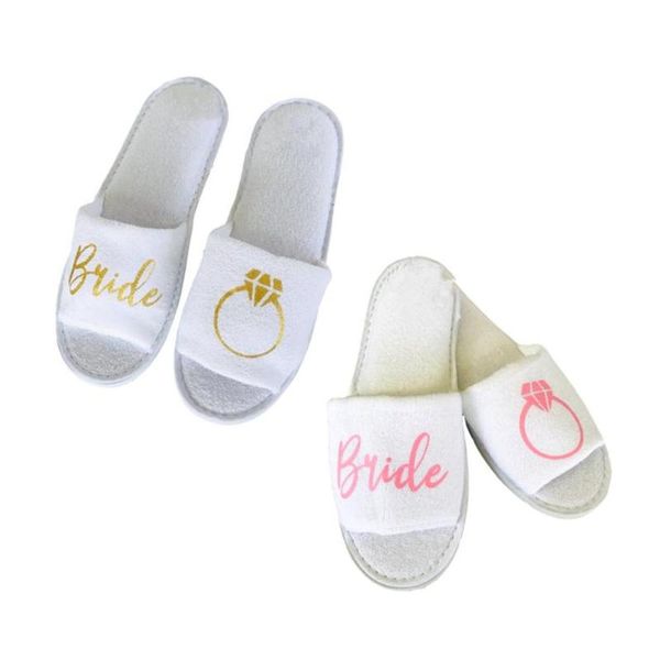 

slippers personalize ring glitter bride slippers,bridal shower bridesmaid christmas gift,custom wedding proposal,hen party favor, Black