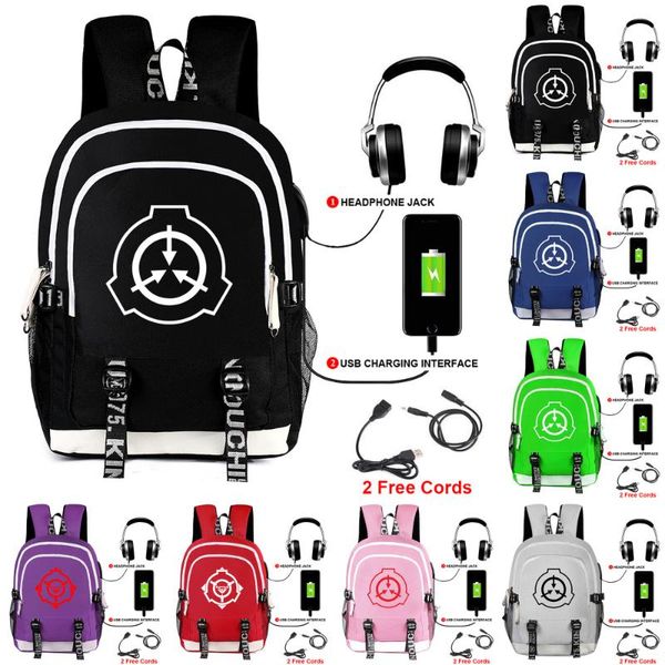 

backpack scp women men student school shoulder travel notebook bags