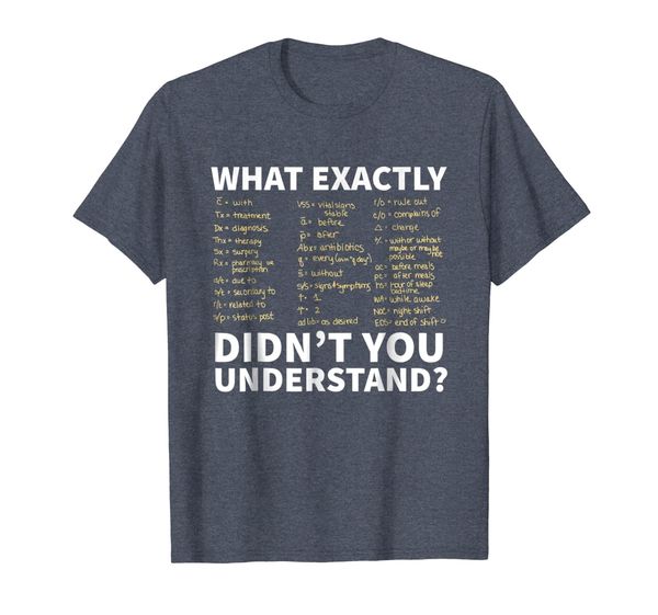 

Nurse Shorthand Shirt, Nurse or Nursing Student T-Shirt, Mainly pictures