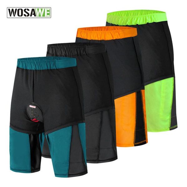 

colors all in one men's shorts with cycling underwear breathable shockproof mountain bike bicycle downhill motorcycle apparel