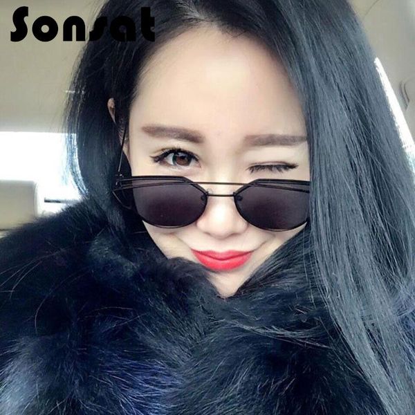 

sunglasses stylish light frame sun glasses retro trend anti-reflective eyewear dazzling vintage mercury plastic uv400, White;black