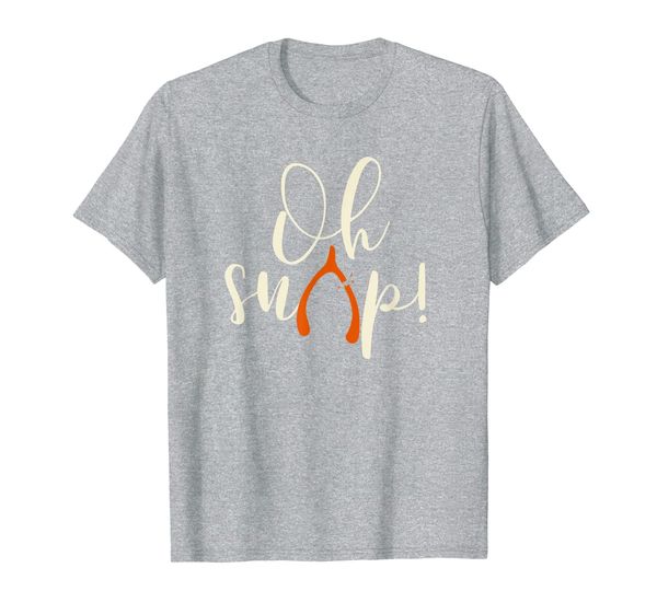 

oh snap happy turkey day thanksgiving cool t-shirt, White;black
