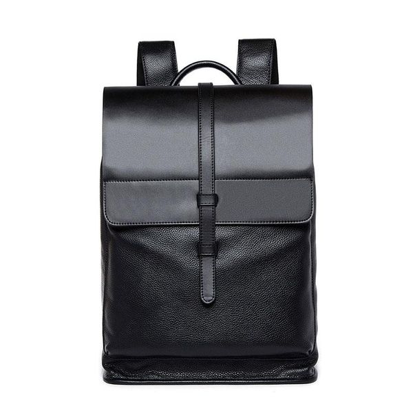 

backpack leather men large capacity travel bag lapnoble atmosphere high quality